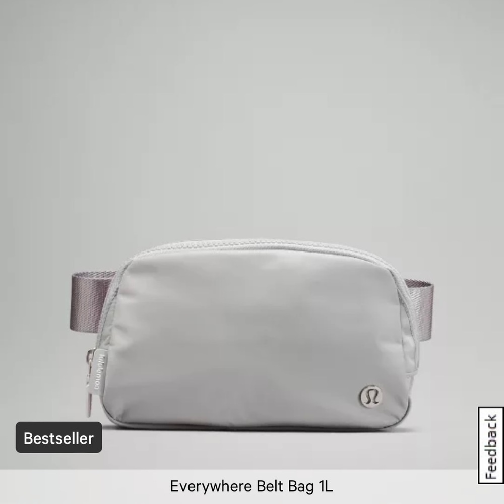 Lululemon Everyday Belt Bag - brand new with tag in Silver Drop (light grey)